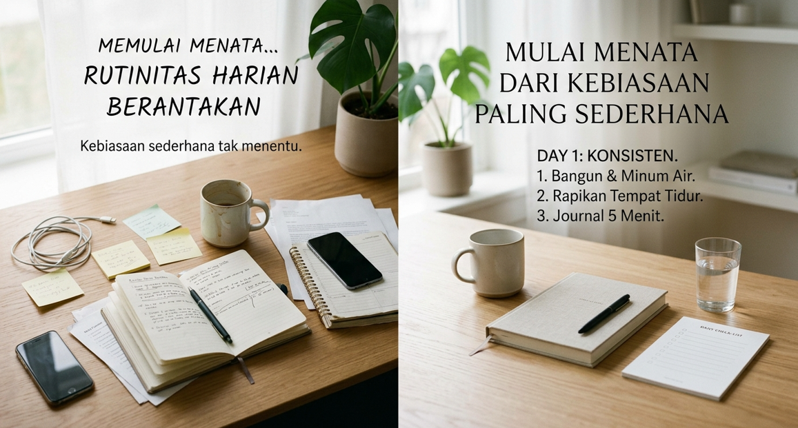 Rutinitas Harian Berantakan? Mulai Menata dari Kebiasaan Paling Sederhana